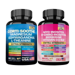 Magnesium Supplement 60 Capsules with L-Theanine Ashwagandha Phosphatidylserine Lions Mane Ginkgo Biloba