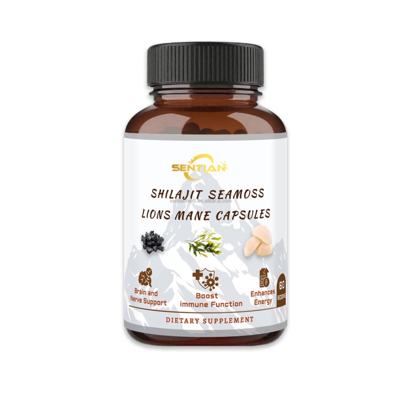 Wholesale Private Label Healthcare Supplement Shilajit Sea Moss Lions Mane Capsules Herbal Extract for Adult