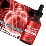 Beetroot & Turmeric Drops 60ML Liquid Supplement No Artificial Additives OEM Available