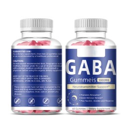 OEM/ODM Private Label Factory Supply GABA Gummies Melatonin 5-HTP Gamma Aminobutyric Acid Gummy Price