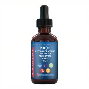 Health Supplement Nad+ Drops Supplement Oral Liquid Nicotinamide Adenine Dinucleotide Resveratrol Taurine Fisetin for Adult