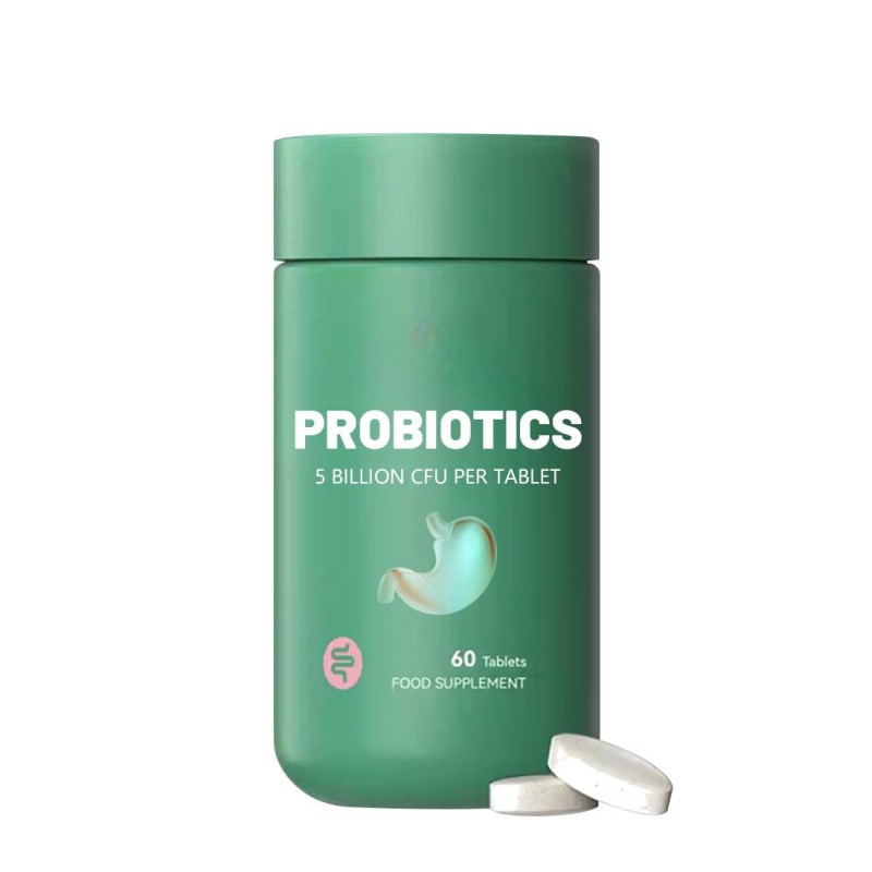 Factory Private Label Vegan Supplement Organic 5 Billion CFU Women Probiotics Tablets Support Digestion & Gut Health Enzyme