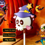 Halloween Lollipop Factory - Chocolate Pumpkin Ghost Head Box