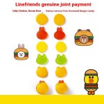 Leisure Candy Supplier - Yizhi Big Hamburger Fudge Brown Bear