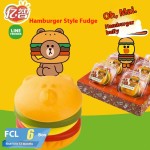 Leisure Candy Supplier - Yizhi Big Hamburger Fudge Brown Bear