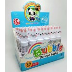 Mini Bubble Wand Supplier - Cartoon Handle 15cm 24 Pcs Set