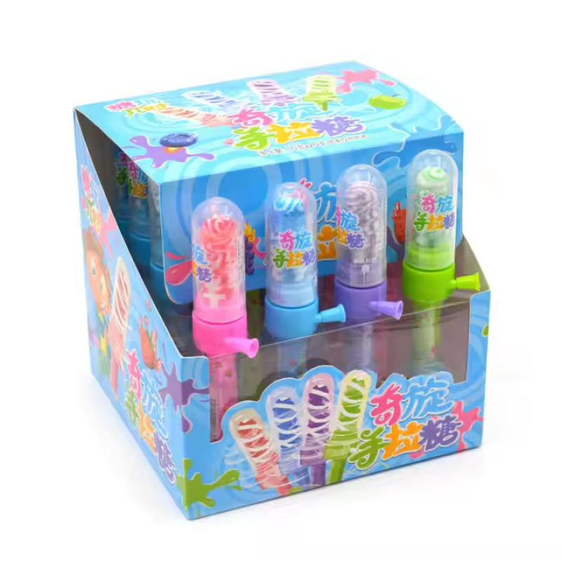 Hand Spin Lollipop Supplier - Whirl Rainbow Hard Candy Rotating