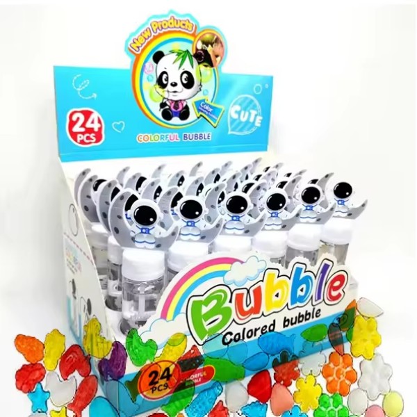 Mini Bubble Wand Supplier - Cartoon Handle 15cm 24 Pcs Set
