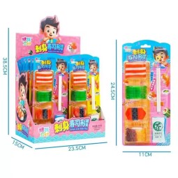 Sushi Candy Supplier - Fruit Flavor Chewy Gummy with Chopstick