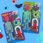 Horror Gummy Candy Supplier - Eyes Tongue Skull Bat Shape Glow