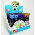 Mini Bubble Wand Supplier - Cartoon Handle 15cm 24 Pcs Set