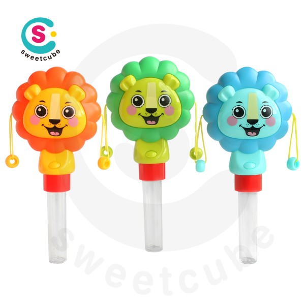 Lion Rattle Drum Supplier - Promotion Toys Candy Tube Light