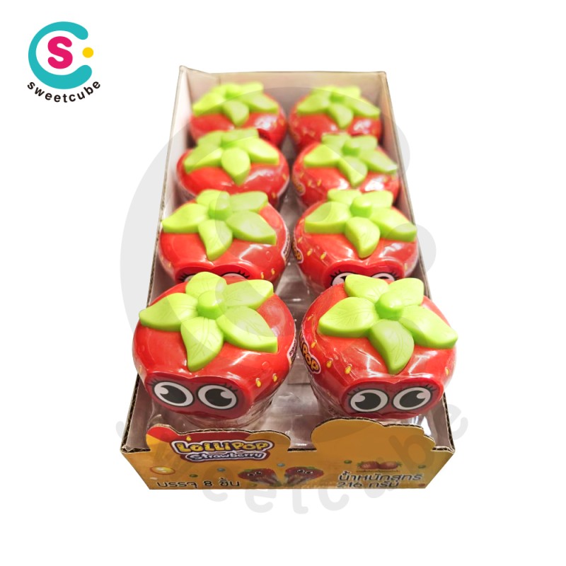 Strawberry Lollipop Factory - Sweetcube Good Quality Candy
