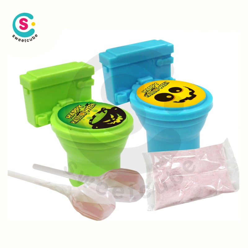 Halloween Sour Potty Supplier - Candy Toys with Lollipop