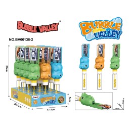 Rhino Car Bubble Shooter Supplier - 2-in-1 Bubble Sticks Plastic
