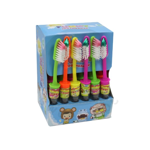 Toothbrush Candy Toy Manufacturer - Shape with Colorful Press Candy