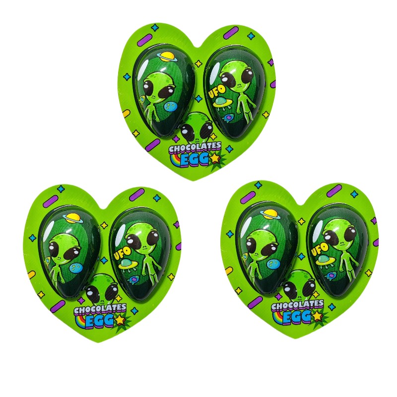 Alien Chocolate Supplier - Heart Egg Shape Jam Biscuits