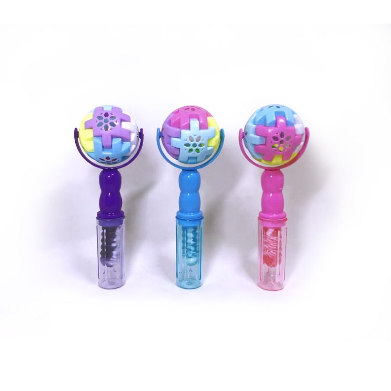 Toy Ball Candy Supplier - 2-in-1 Fruit Taste Hard Lollipop