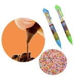 Chocolate Pen Manufacturer - Milk Jam Liquid with Mini Candy