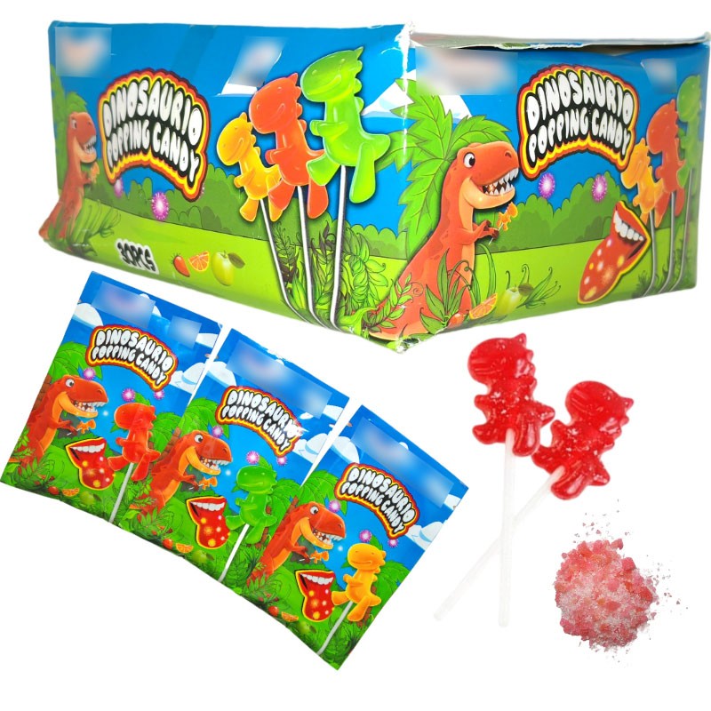Dinosaur Lollipop Manufacturer - Cartoon with Popping Candy