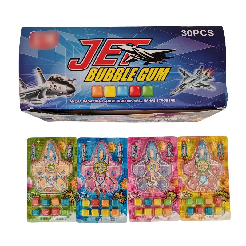 Bubble Gum Jet Factory - Fruit Flavor Colorful Chewing