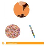 Chocolate Pen Manufacturer - Milk Jam Liquid with Mini Candy