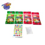 Square Bubble Gum Supplier - Colorful Tattoo Sticker Fruit