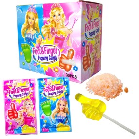 Foot Lollipop Factory - Children Shape with Popping Candy