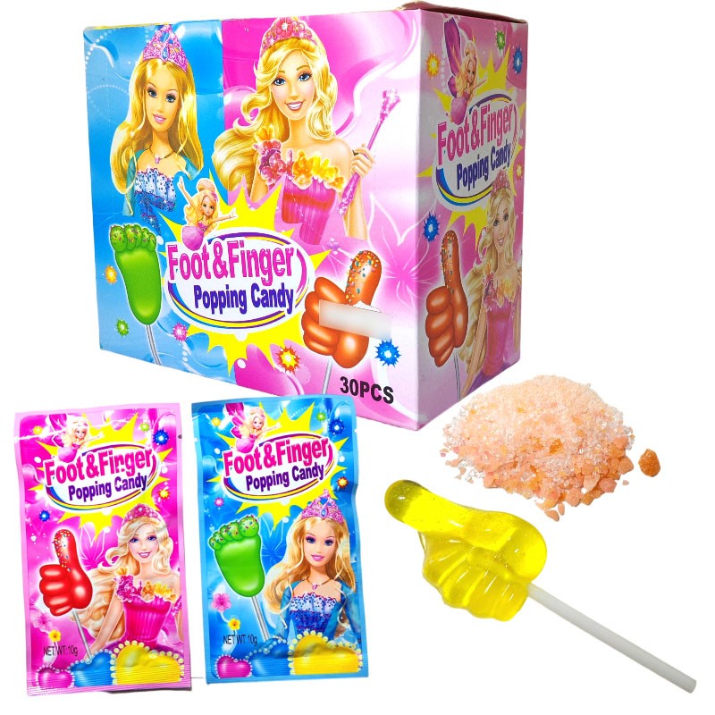 Foot Lollipop Factory - Children Shape with Popping Candy