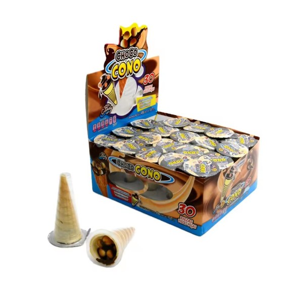Ice Cream Chocolate Supplier - 15g Cone with Biscuit Wrap