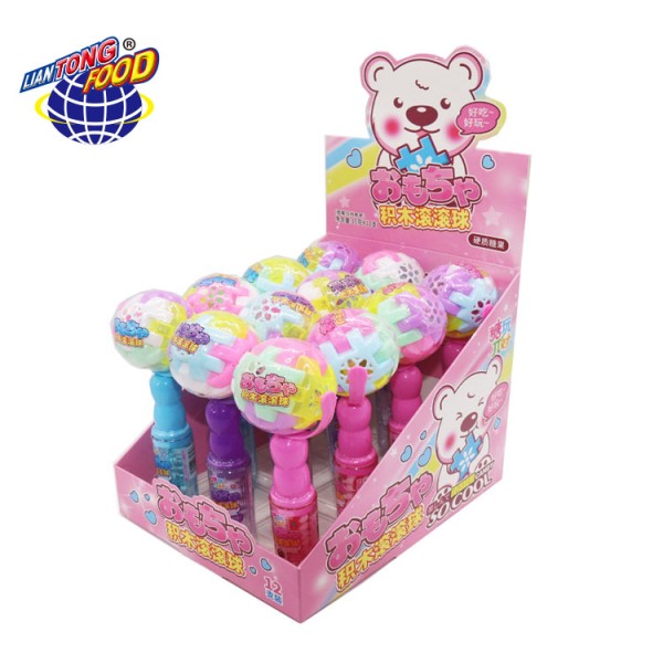 Building Block Candy Supplier - Ball Lollipop Hard Candy Toy