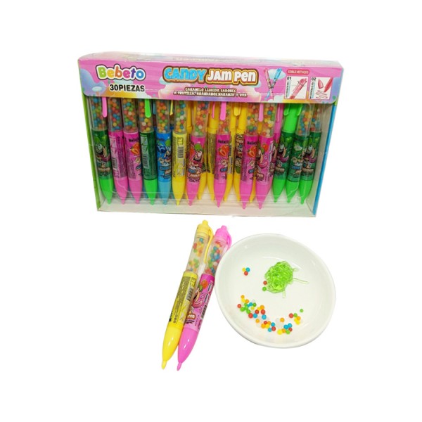 Chocolate Pen Manufacturer - Milk Jam Liquid with Mini Candy