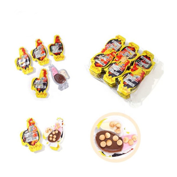 Rooster Chocolate Supplier - Fun Shape with Biscuit Cup