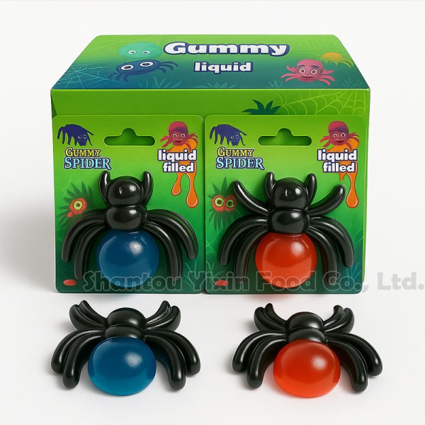 Spider Gummy Candy Manufacturer - 3D Shape Liquid Jam Filled
