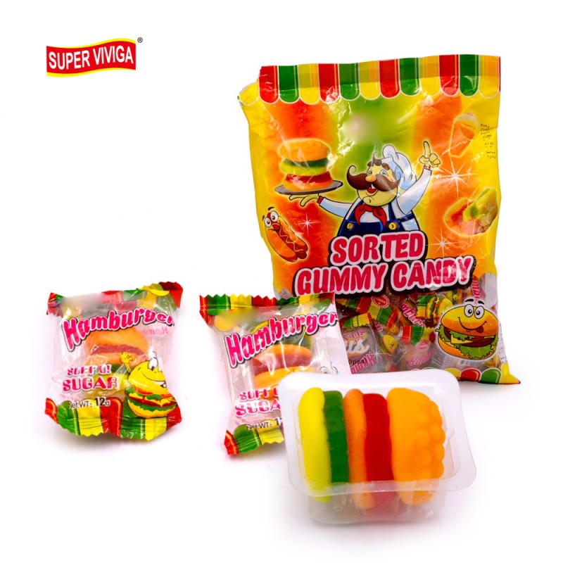 Hamburger Gummy Factory - OEM Yummy Shape Candy