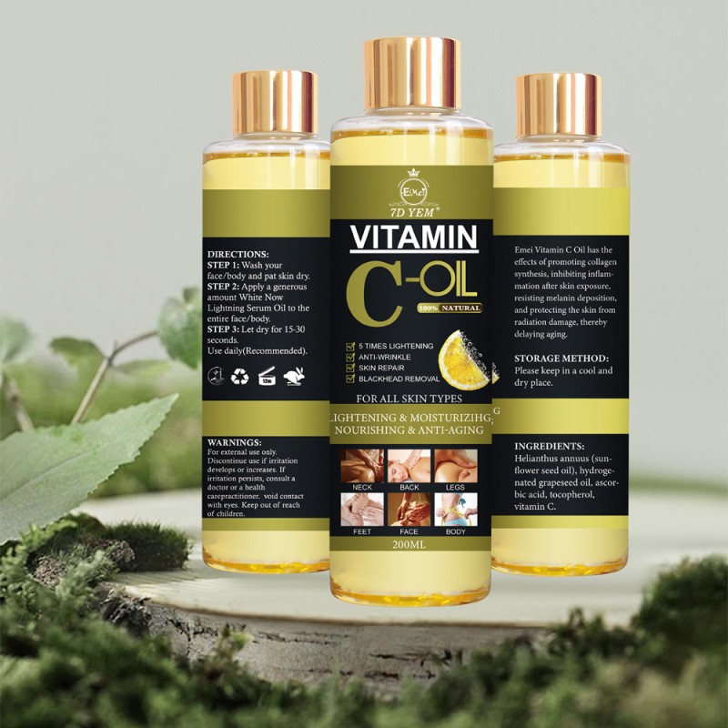 Vitamin C Oil Manufacturer - Bulk Radiant Skin 200ml Private