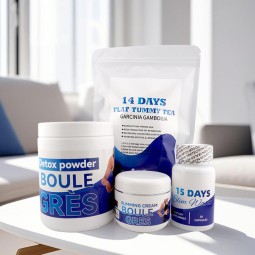 Fat Burner Set Factory - Tea Capsules Cream Massage Powder Combos