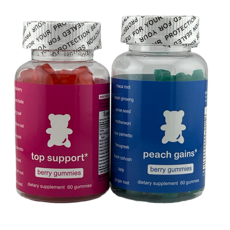 Butt Enhancement Gummies Factory - Plump Hip Firming Organic Berry 60x2