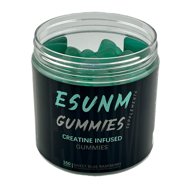 Creatine Gummies Factory - Esunm Sweet Blue Raspberry 150 Grains Infused