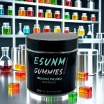 Creatine Gummies Factory - Esunm Sweet Blue Raspberry 150 Grains Infused