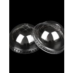 Environmentally Friendly 90mm Diameter Plastic PET Semicircular Dome Lid for Boba Tea Coffee Cups