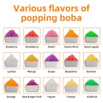 Mulit-Flavor  Bubble Tea Ingredients Strawberry Popping Ball Boba Pearls for Milk Tea Dessert & Beverage 3kg Popping Boba Pearls