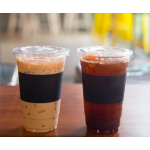 95mm Plastic Flat Lid Food Grade PET Disposable Clear Plastic Cup Lid for Party and Milk Tea Store Use
