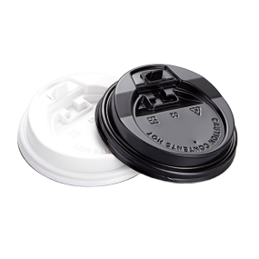 80mm Diameter Disposable sharp Mouth  Cup Lid Plastic Cup Lid Hot and Cold Drink Coffee Cup
