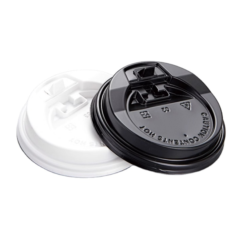 80mm Diameter Disposable sharp Mouth  Cup Lid Plastic Cup Lid Hot and Cold Drink Coffee Cup