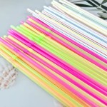 Factory Direct Wholesale Bendable Assorted Straws Colorful Disposable Drinking Straws Perfect for Parties