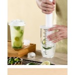 Factory Supplier High Quantity Scale Cup Milk Tea Shop Supplies Milk Tea Cocktail Shaker Bottle With Scale Line