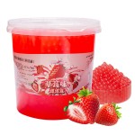 Mulit-Flavor  Bubble Tea Ingredients Strawberry Popping Ball Boba Pearls for Milk Tea Dessert & Beverage 3kg Popping Boba Pearls