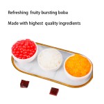 Mulit-Flavor  Bubble Tea Ingredients Strawberry Popping Ball Boba Pearls for Milk Tea Dessert & Beverage 3kg Popping Boba Pearls