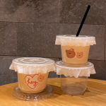 95mm Plastic Flat Lid Food Grade PET Disposable Clear Plastic Cup Lid for Party and Milk Tea Store Use